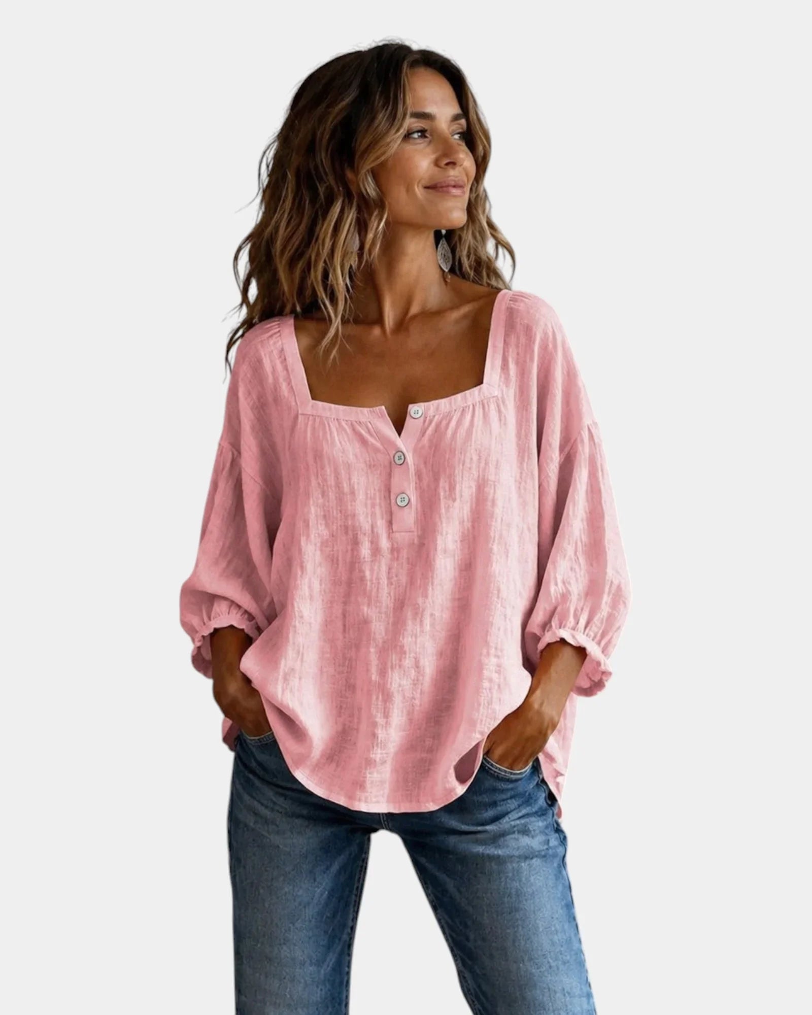 Mounia | Leichte Bluse mit langen Ärmeln