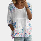 Laure | Bestickte Bluse mit Blumen