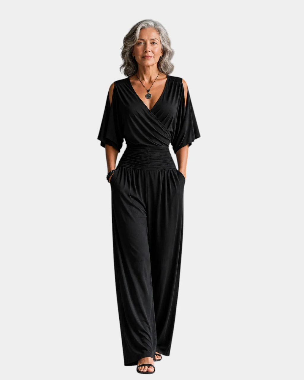 Reine | Eleganter Jumpsuit mit schulterfreien Trägern