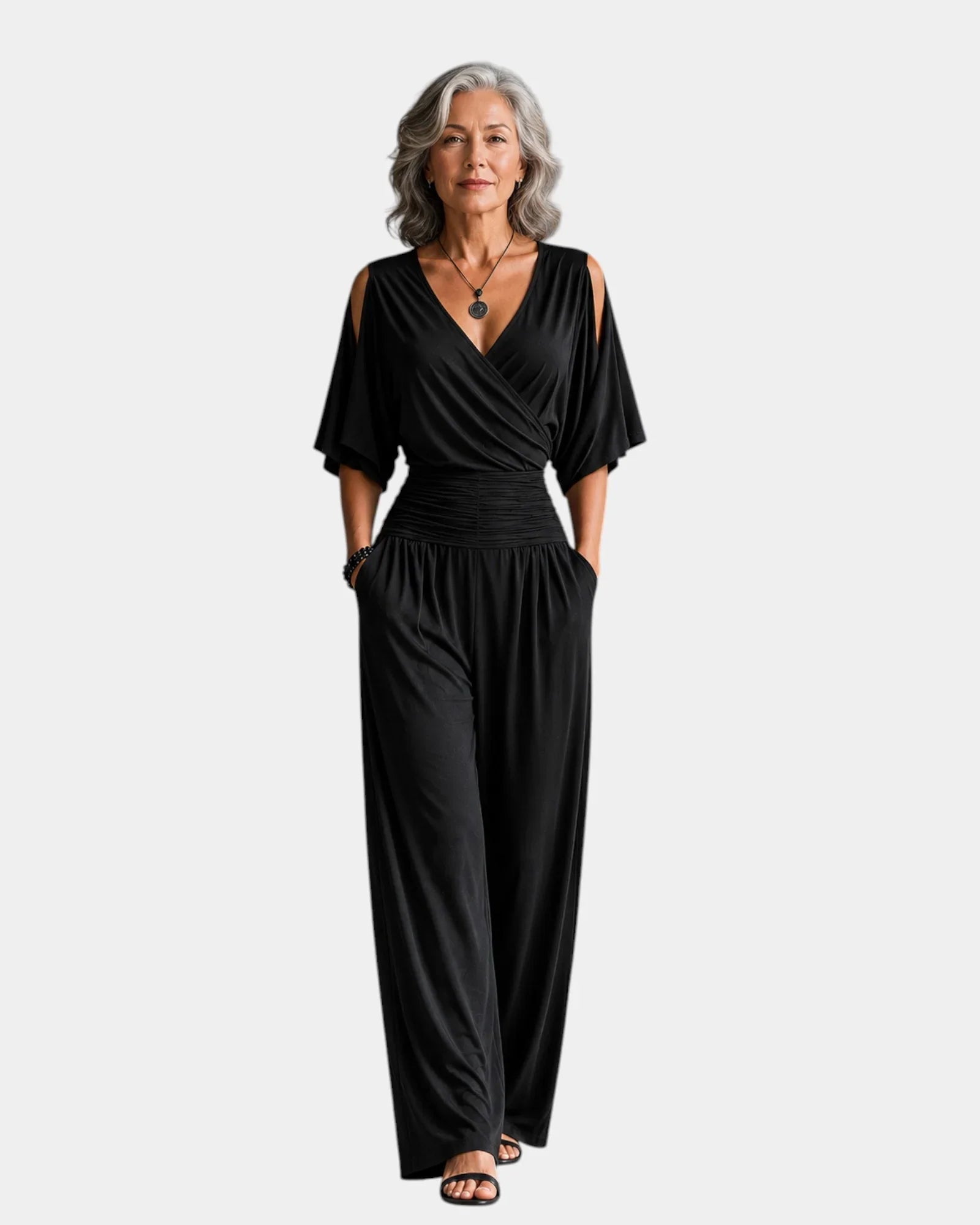 Reine | Eleganter Jumpsuit mit schulterfreien Trägern