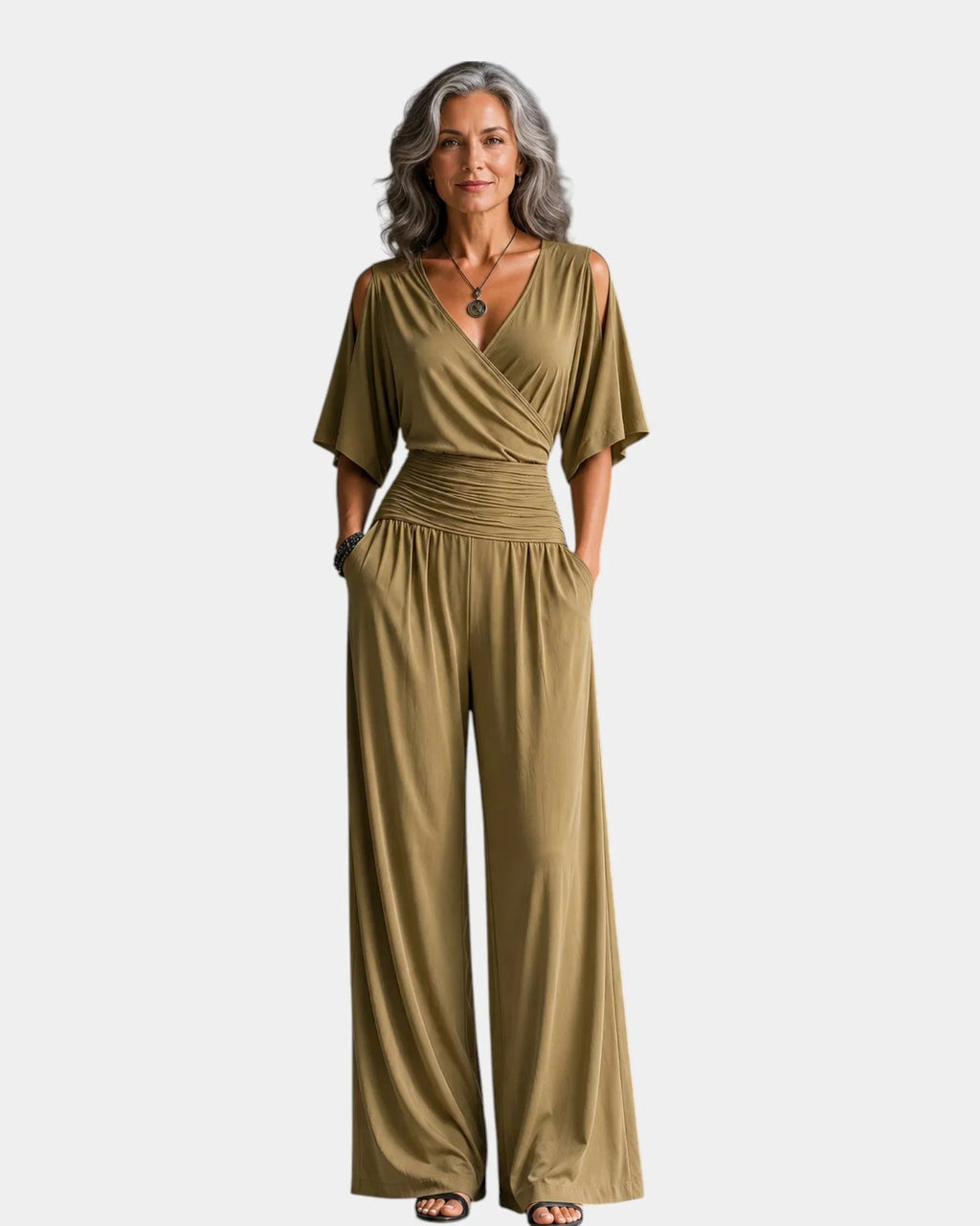 Reine | Eleganter Jumpsuit mit schulterfreien Trägern