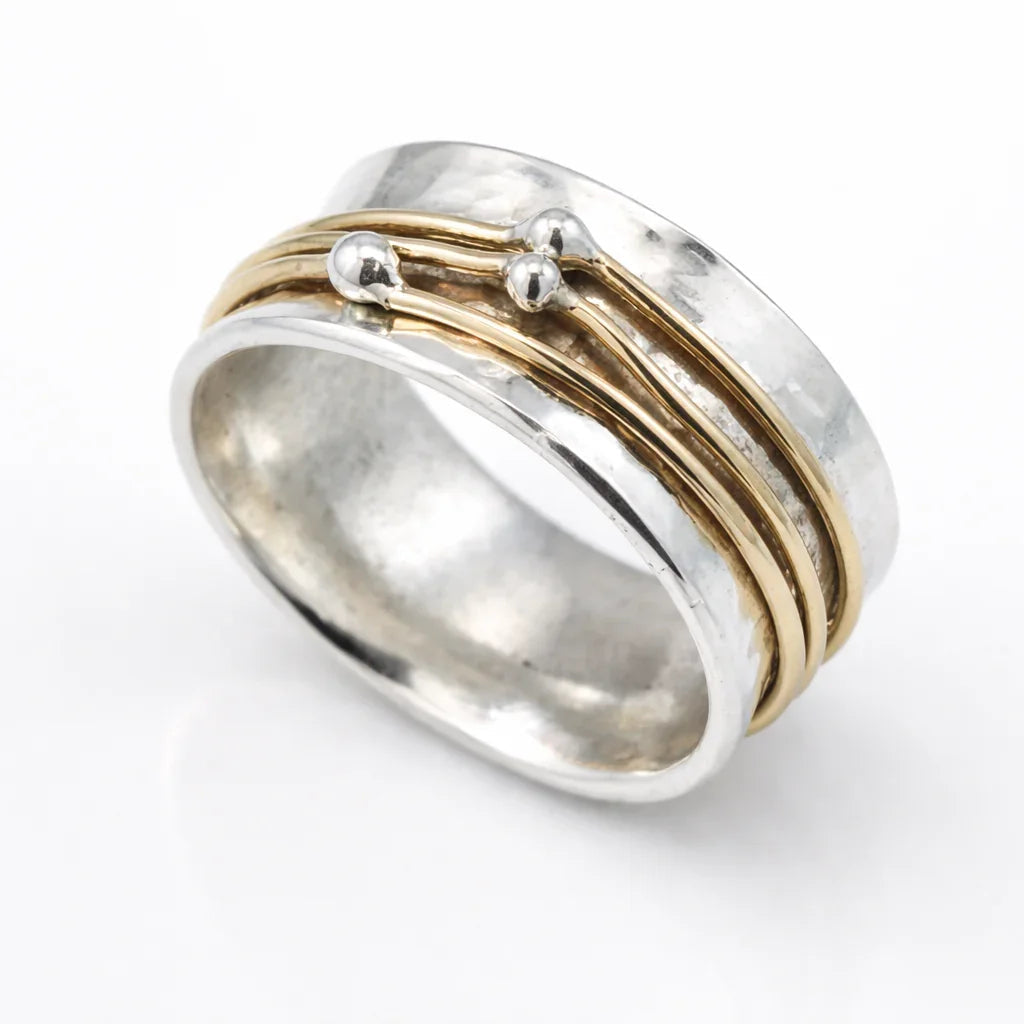 Shine | Vintage-Ring aus vergoldetem Silber
