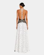 Pomeline | Maxikleid mit eleganter Spitze und Punkten