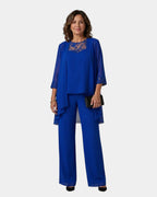 Adalie | Ensemble aus Hose, Bluse und passendem Mantel