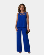 Adalie | Ensemble aus Hose, Bluse und passendem Mantel