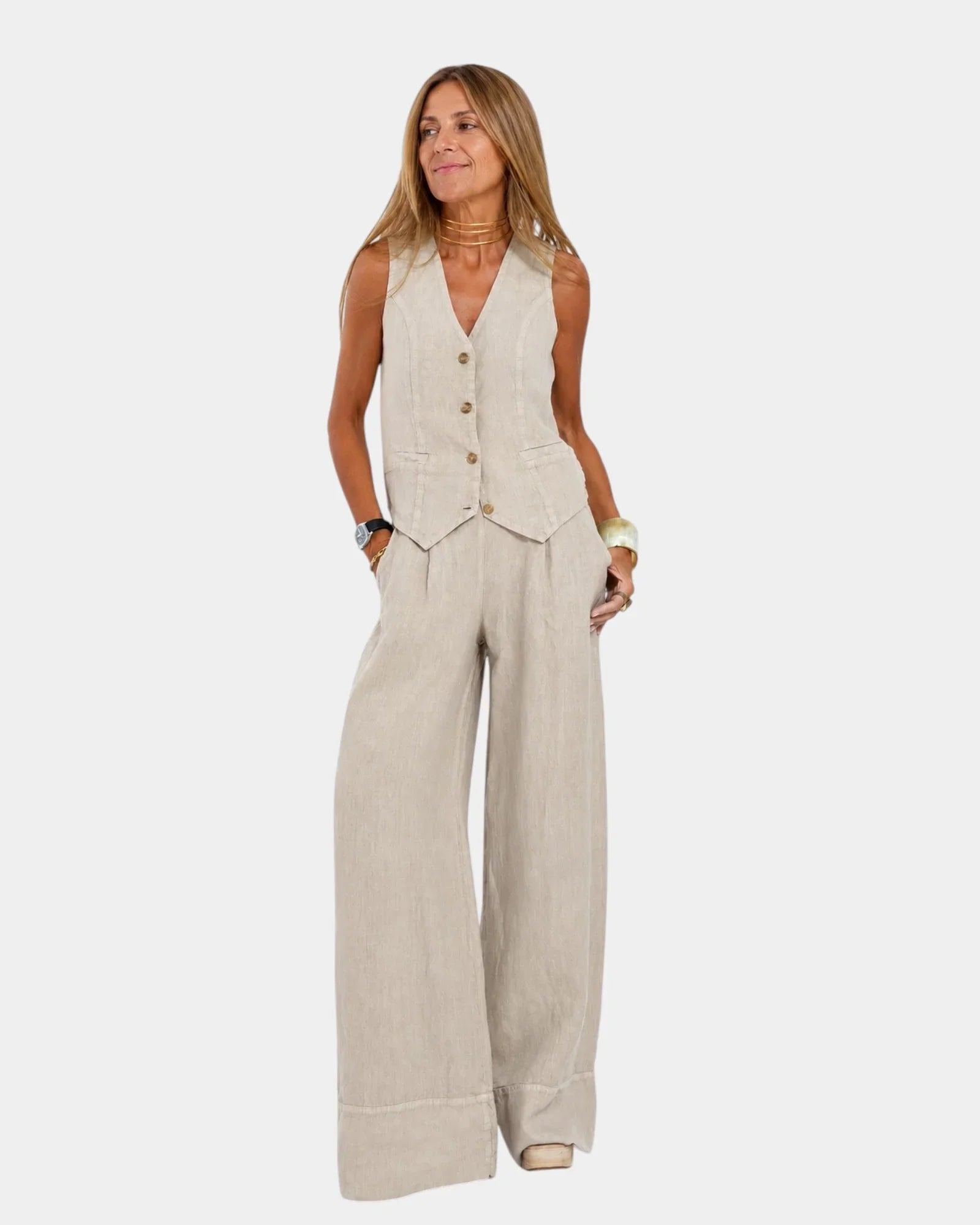Assia | Ensemble ohne Ärmel und Hose