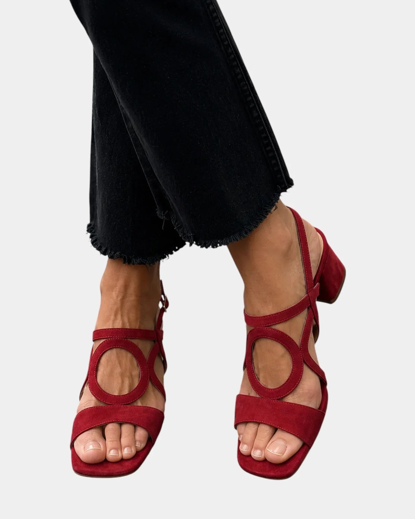 Guillelmine | Sandalen mit quadrater Spitze und runder Form