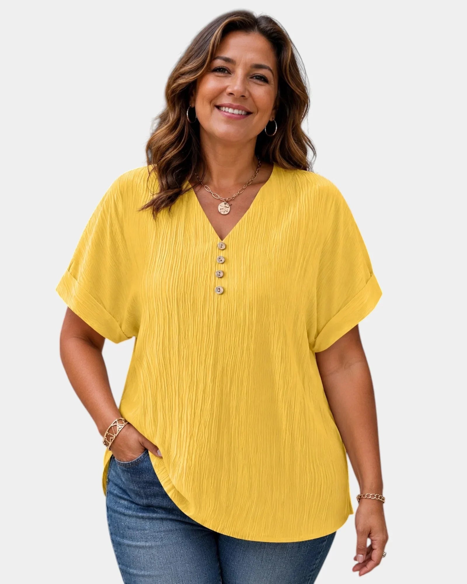 Alwena | Bluse mit V-Ausschnitt