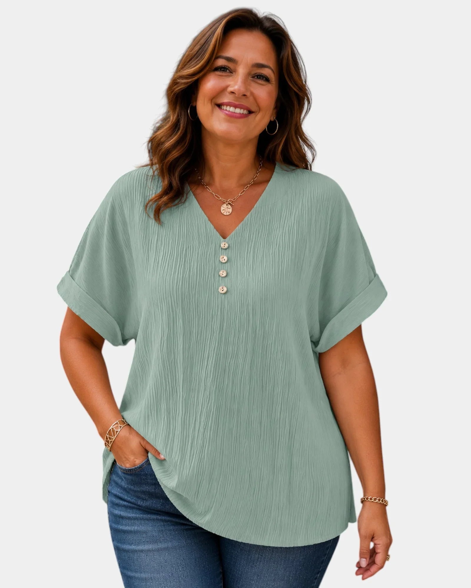 Alwena | Bluse mit V-Ausschnitt