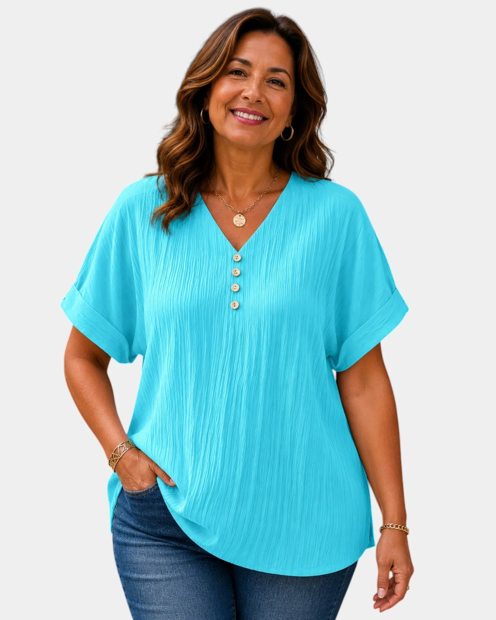 Alwena | Bluse mit V-Ausschnitt