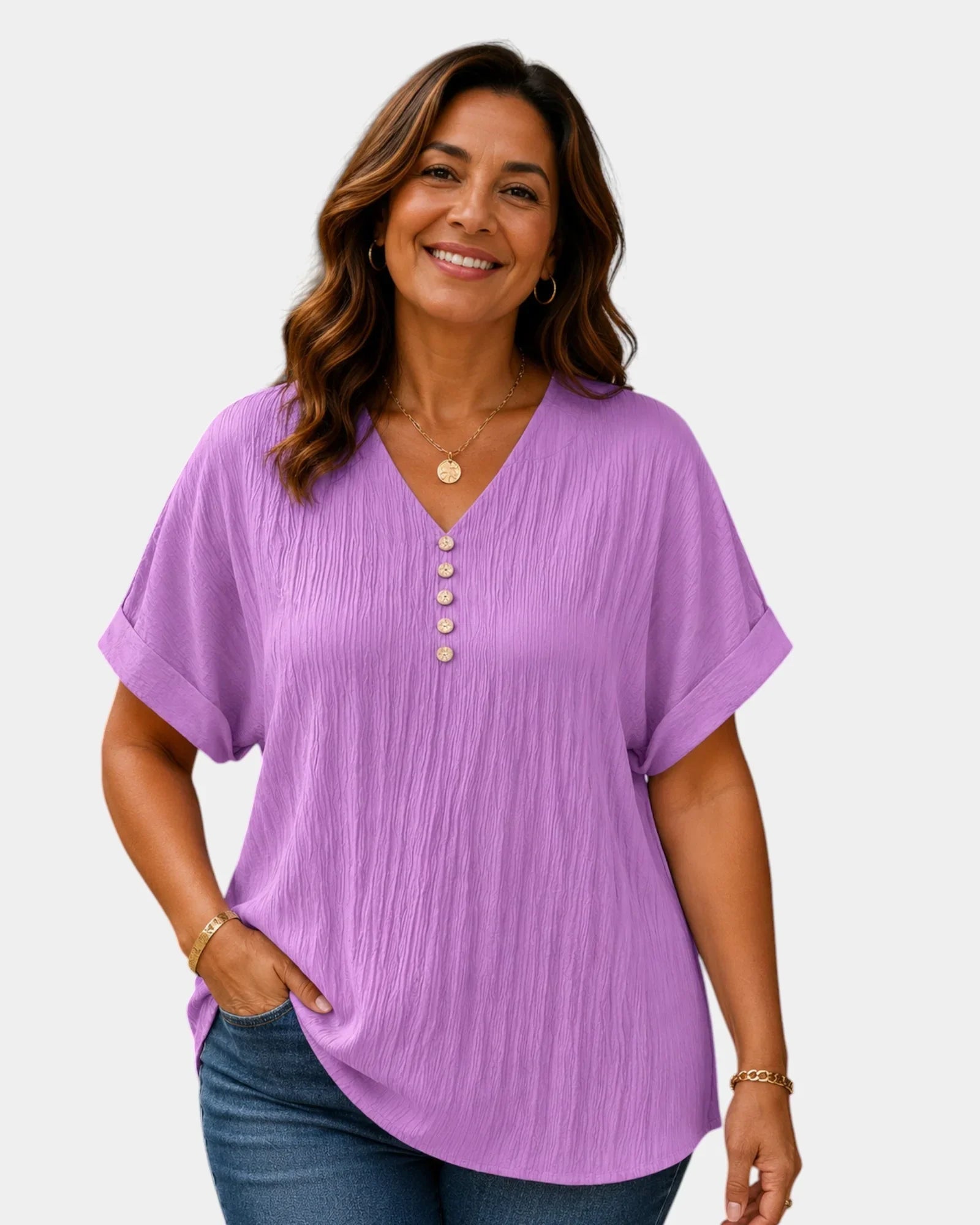 Alwena | Bluse mit V-Ausschnitt