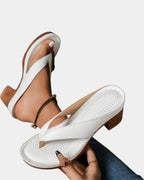 Aliénor | Bequeme Sandalen mit breitem Absatz