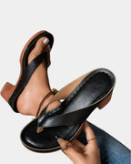 Aliénor | Bequeme Sandalen mit breitem Absatz