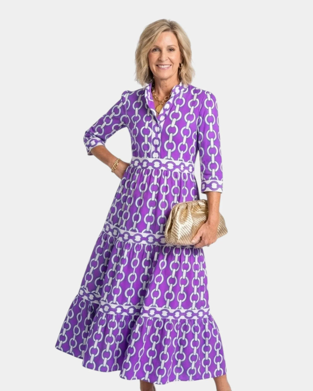 Yamina | Midi-Kleid mit Ärmeln