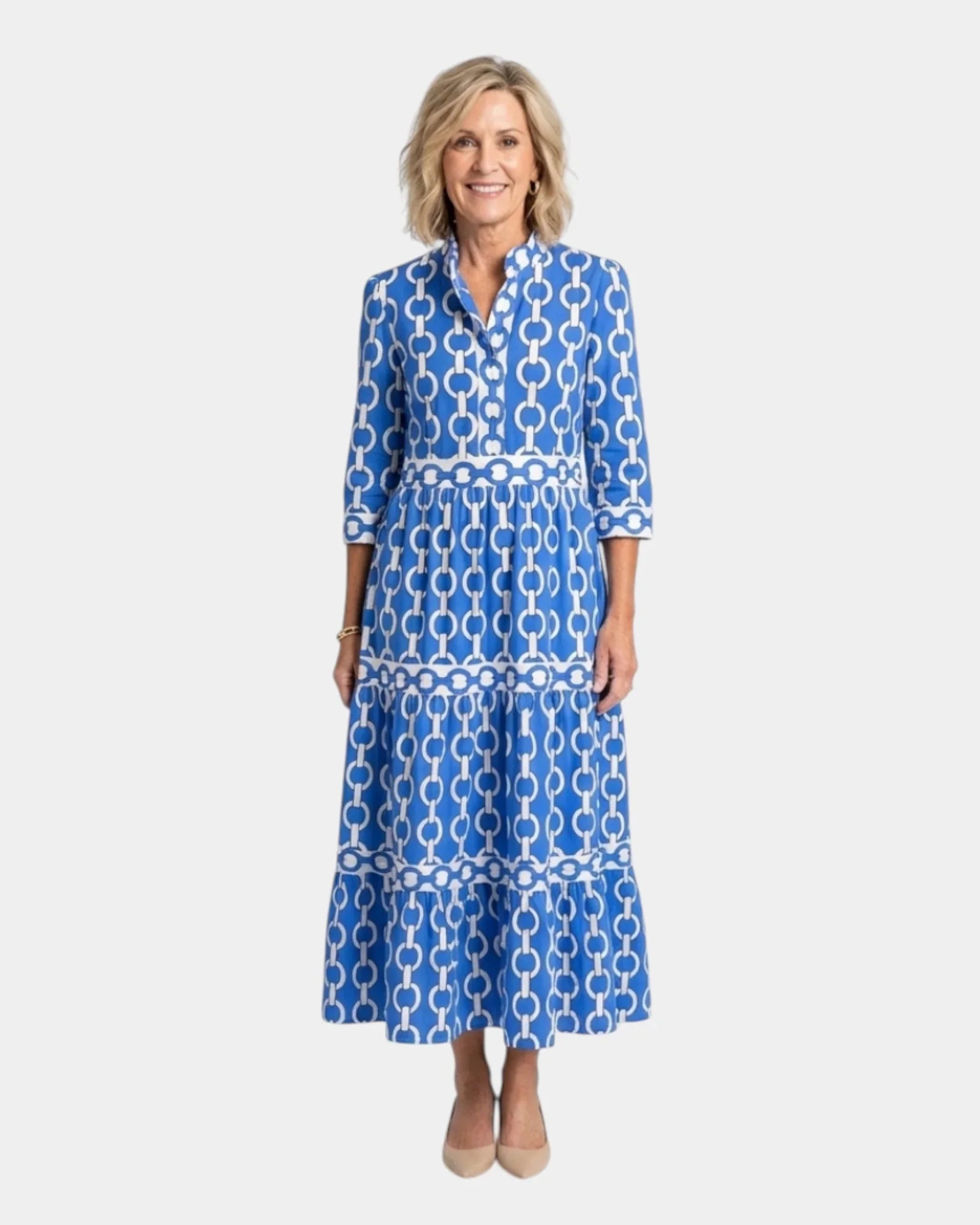 Yamina | Midi-Kleid mit Ärmeln