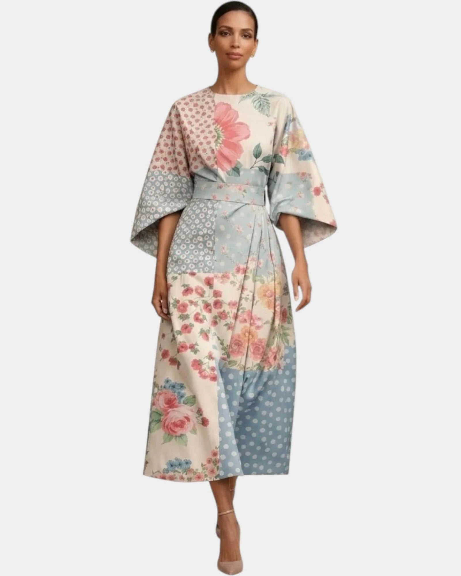 Vera | Midikleid mit Blumenmuster