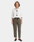Perle | Bluse mit Stehkragen