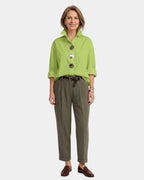 Perle | Bluse mit Stehkragen