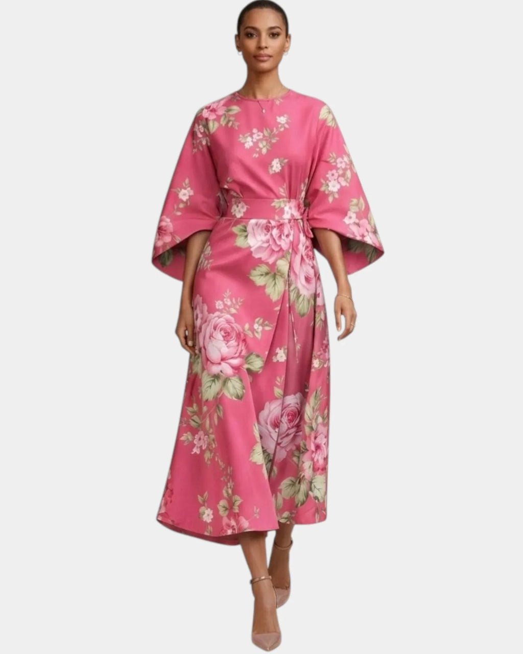 Vera | Midikleid mit Blumenmuster
