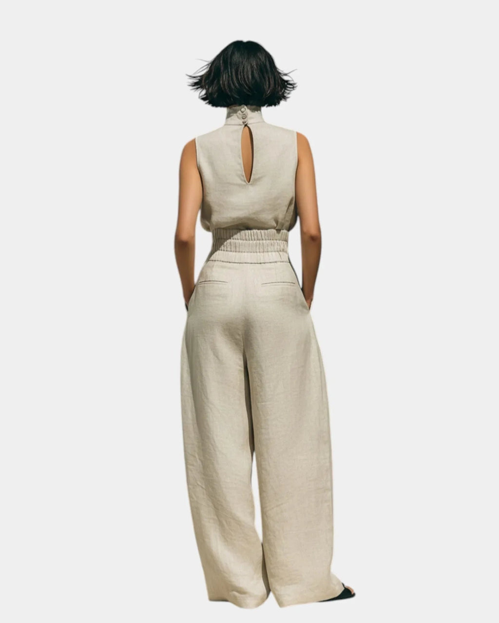 Falyne | Minimalistisches Ensemble aus Tanktop und weitem Hosen