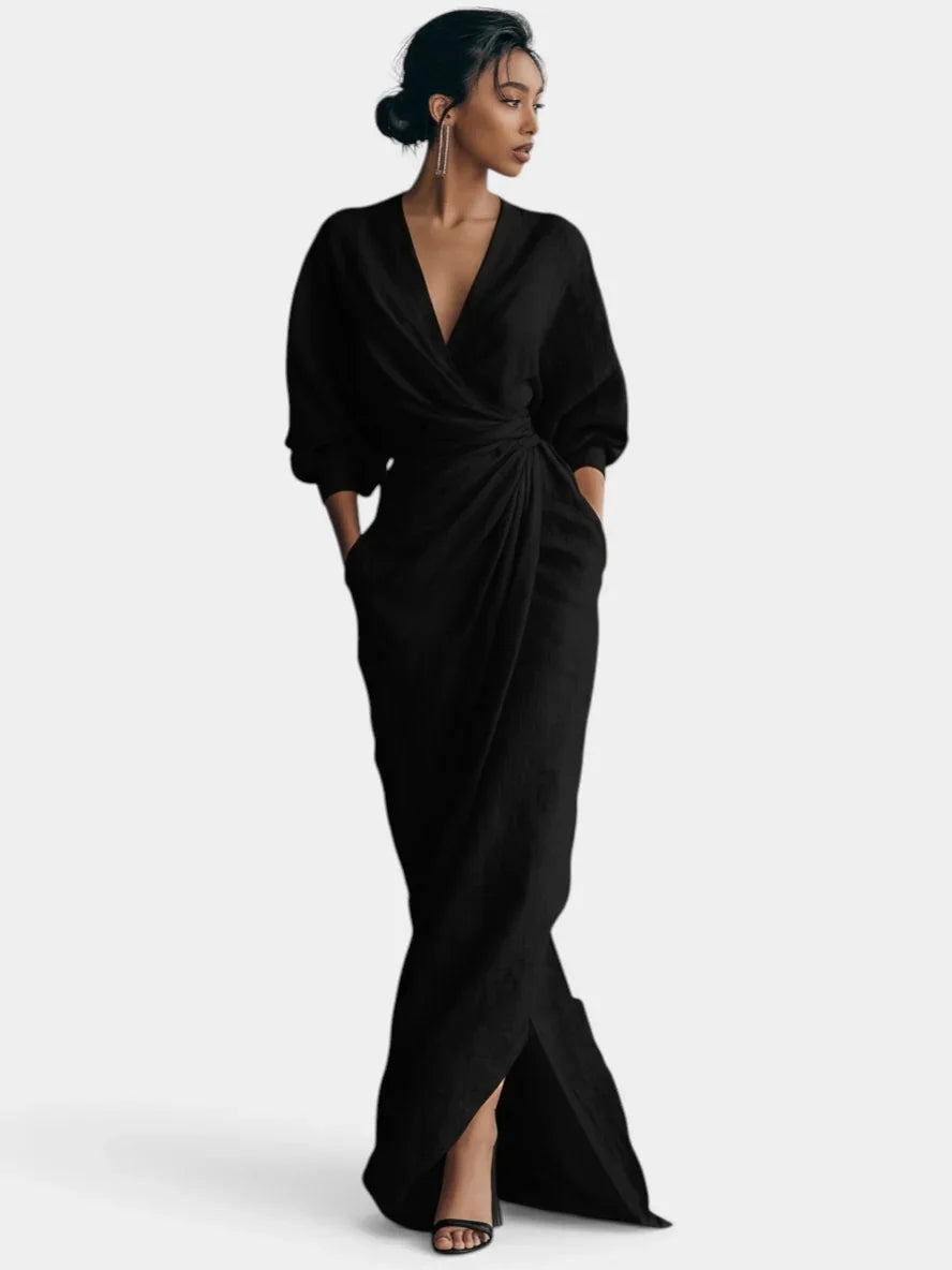 Sidonie | Maxikleid Minimalistisch Rosa