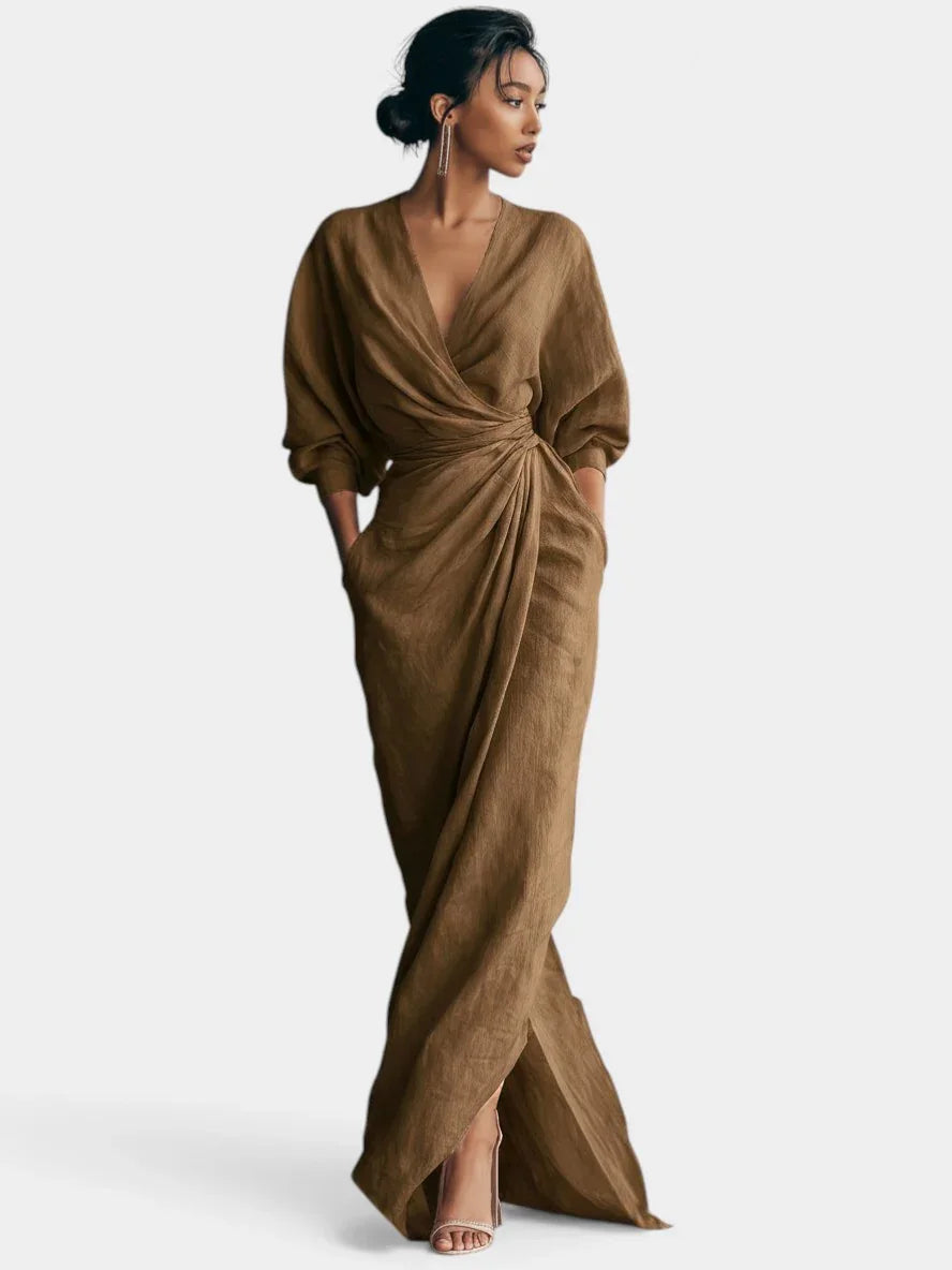 Sidonie | Maxikleid Minimalistisch Rosa