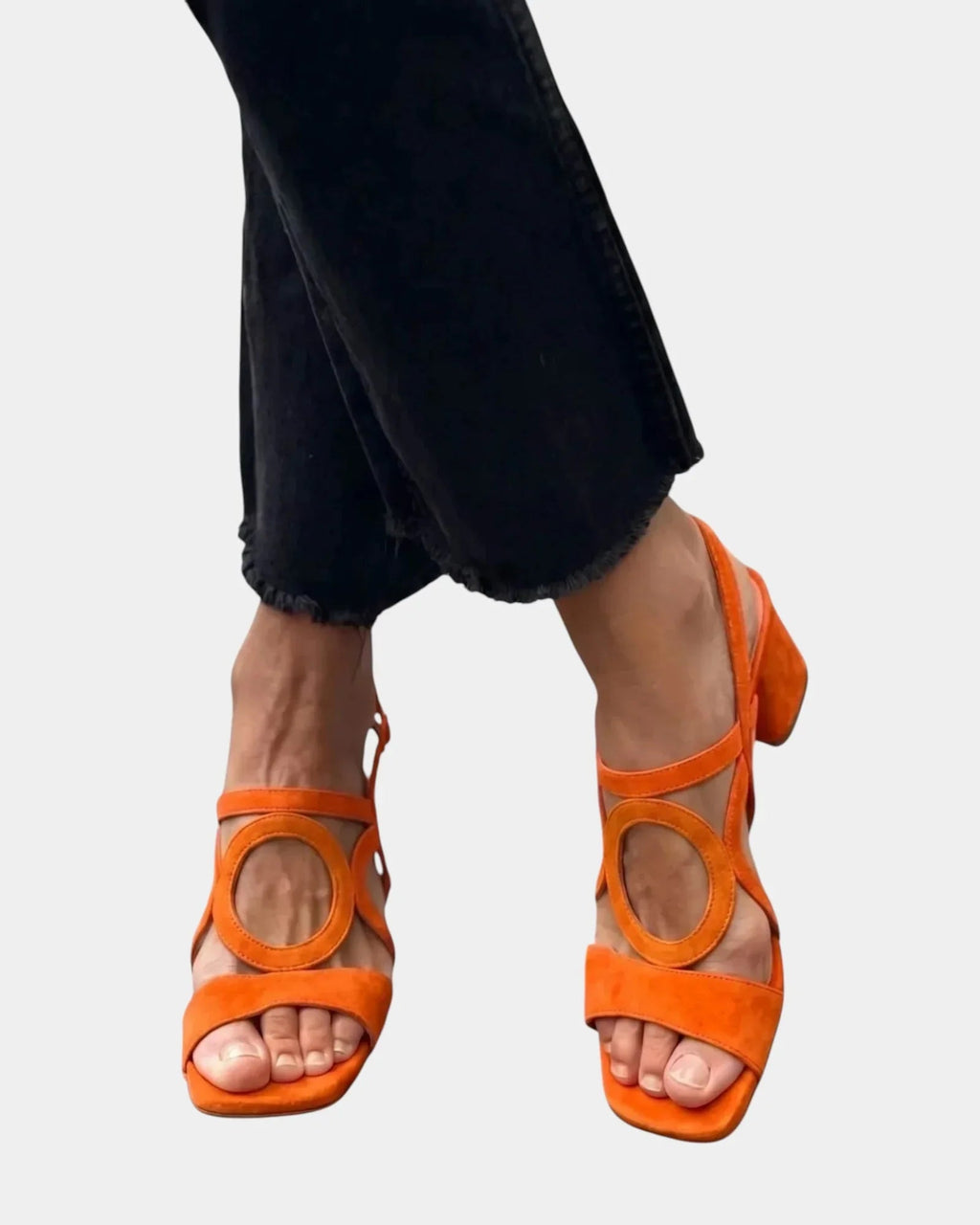 Guillelmine | Sandalen mit quadrater Spitze und runder Form