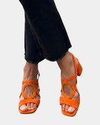 Guillelmine | Sandalen mit quadrater Spitze und runder Form