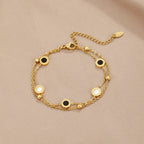 Victoire | Armband aus Onyx und Weißem Stein