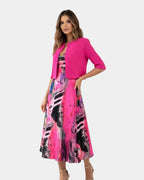 Stacy | Midi-Fluidkleid mit passender Jacke