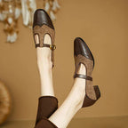 Chloé | Vintage-Leder Schuhe mit Schnalle