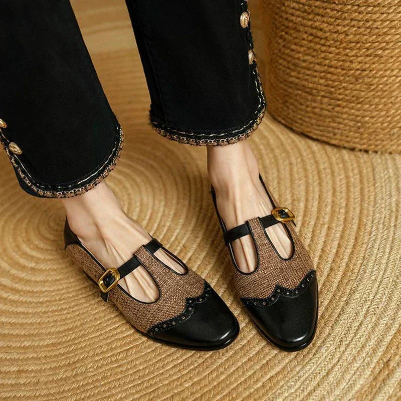 Chloé | Vintage-Leder Schuhe mit Schnalle