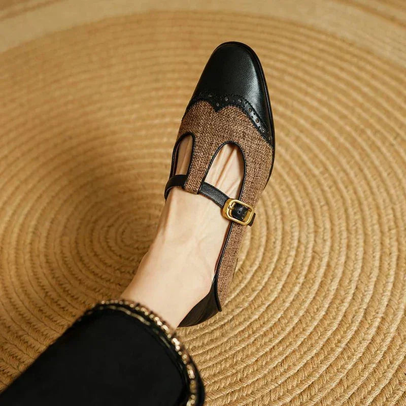 Chloé | Vintage-Leder Schuhe mit Schnalle