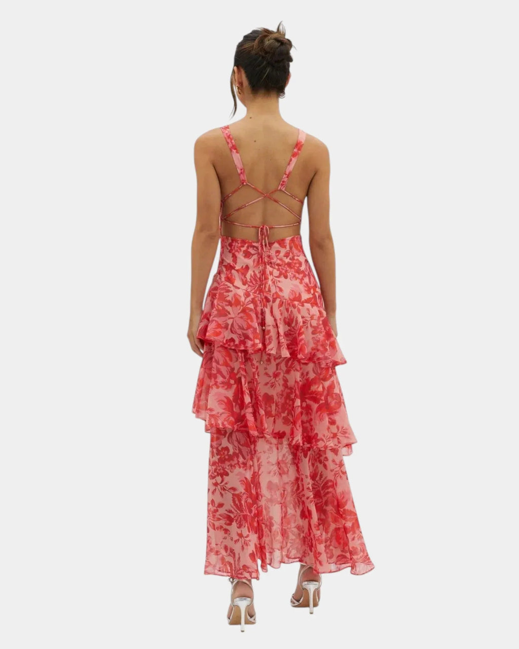 Isa | Elegantes maxikleid mit floralem Muster