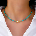 Amélie | Barockperlenkette in Türkis