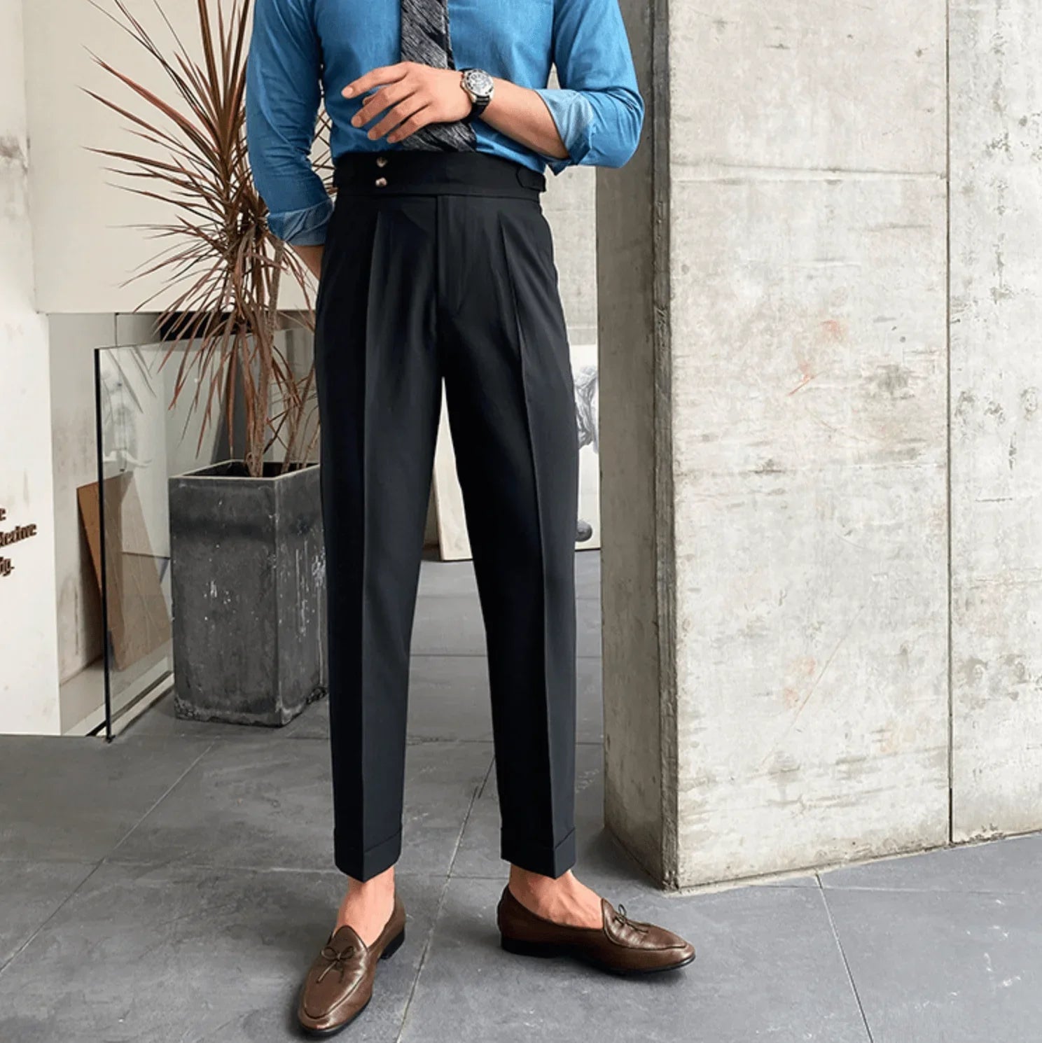 Edward | Elegante Hochtaillen-Hosen