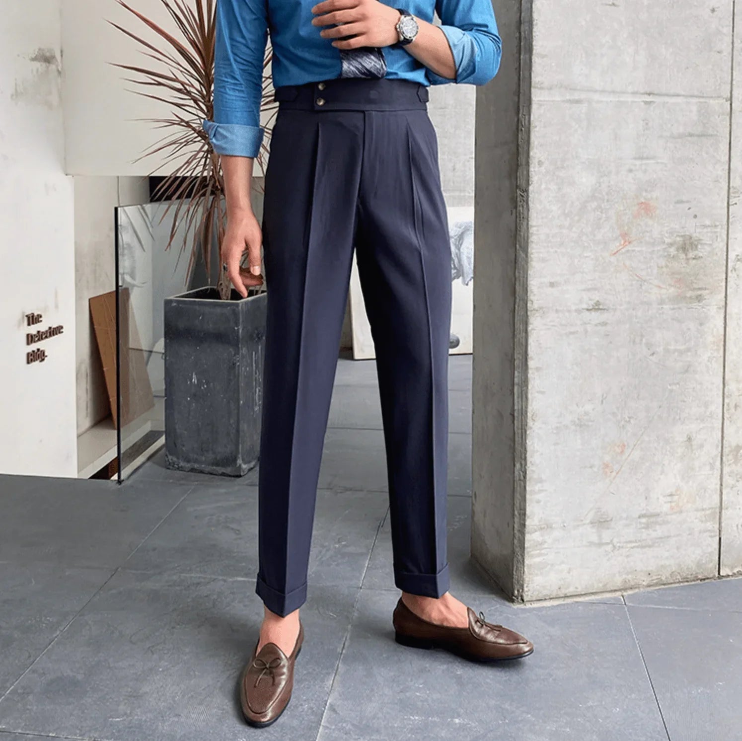 Edward | Elegante Hochtaillen-Hosen