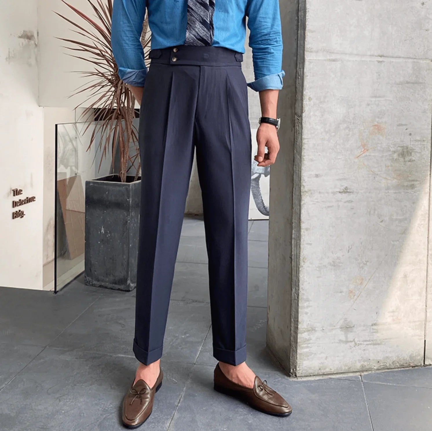 Edward | Elegante Hochtaillen-Hosen