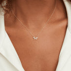 Lucie | Funkelndes Kristallblatt-Halsband