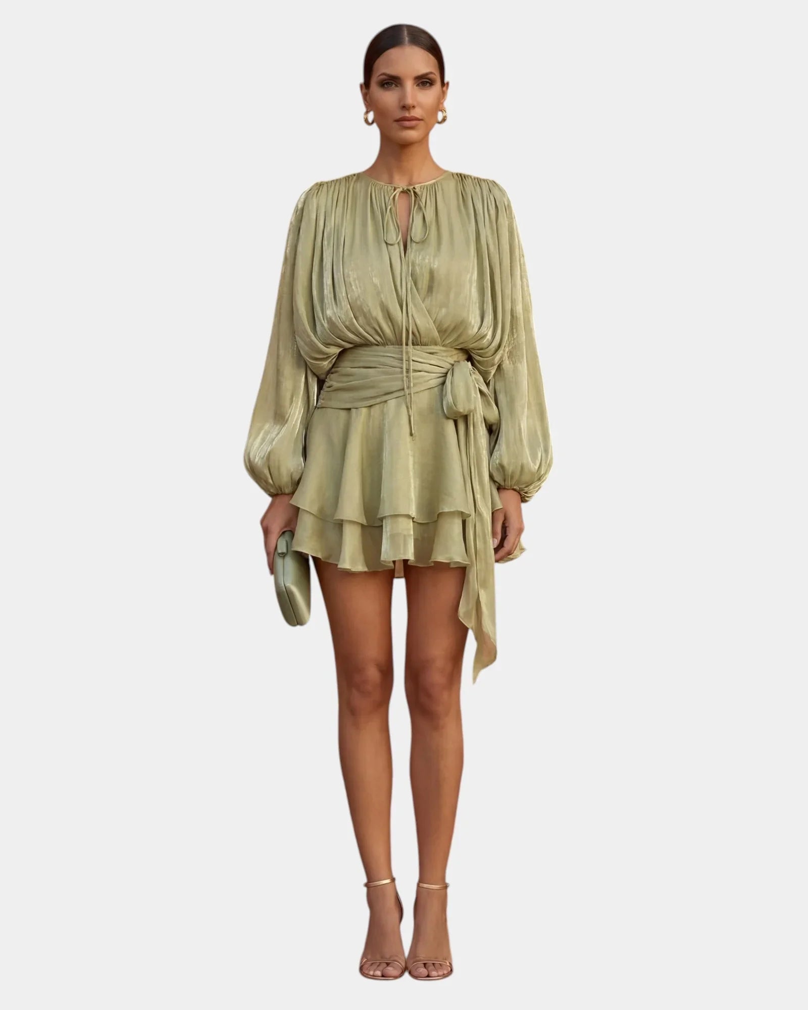Aude | Kurzes Kleid mit Volants