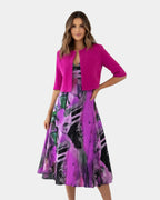 Stacy | Midi-Fluidkleid mit passender Jacke