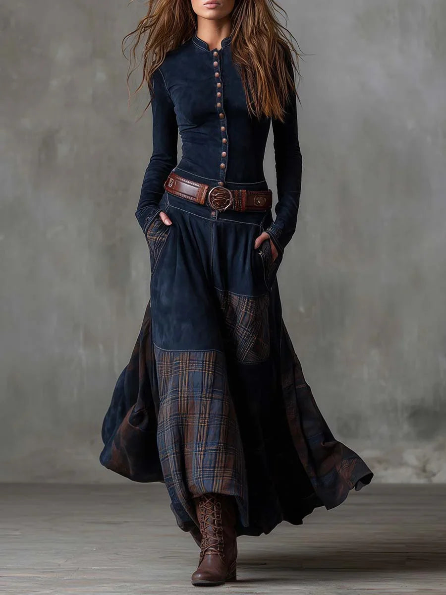 Leonora | Lange Vintage-Robe