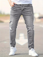 Alex | Slim Fit Trendige Zerrissene Jeans