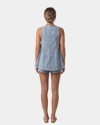 Erell | Ensemble kurz mit Denim-Bluse