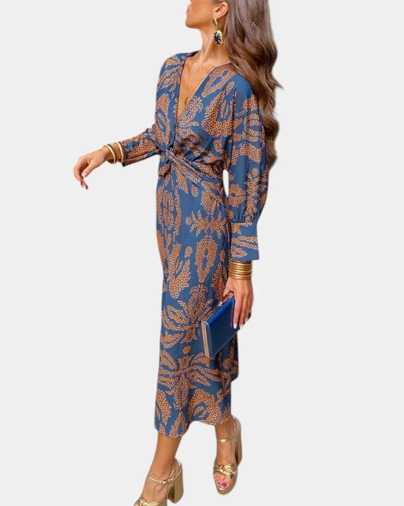 Eve | Elegantes Kleid mit zeitlosem Druck