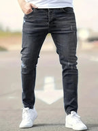Alex | Slim Fit Trendige Zerrissene Jeans