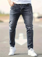 Alex | Slim Fit Trendige Zerrissene Jeans