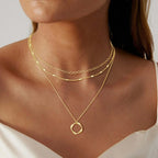 Pauline | Klassisches Collier mit Goldschichten