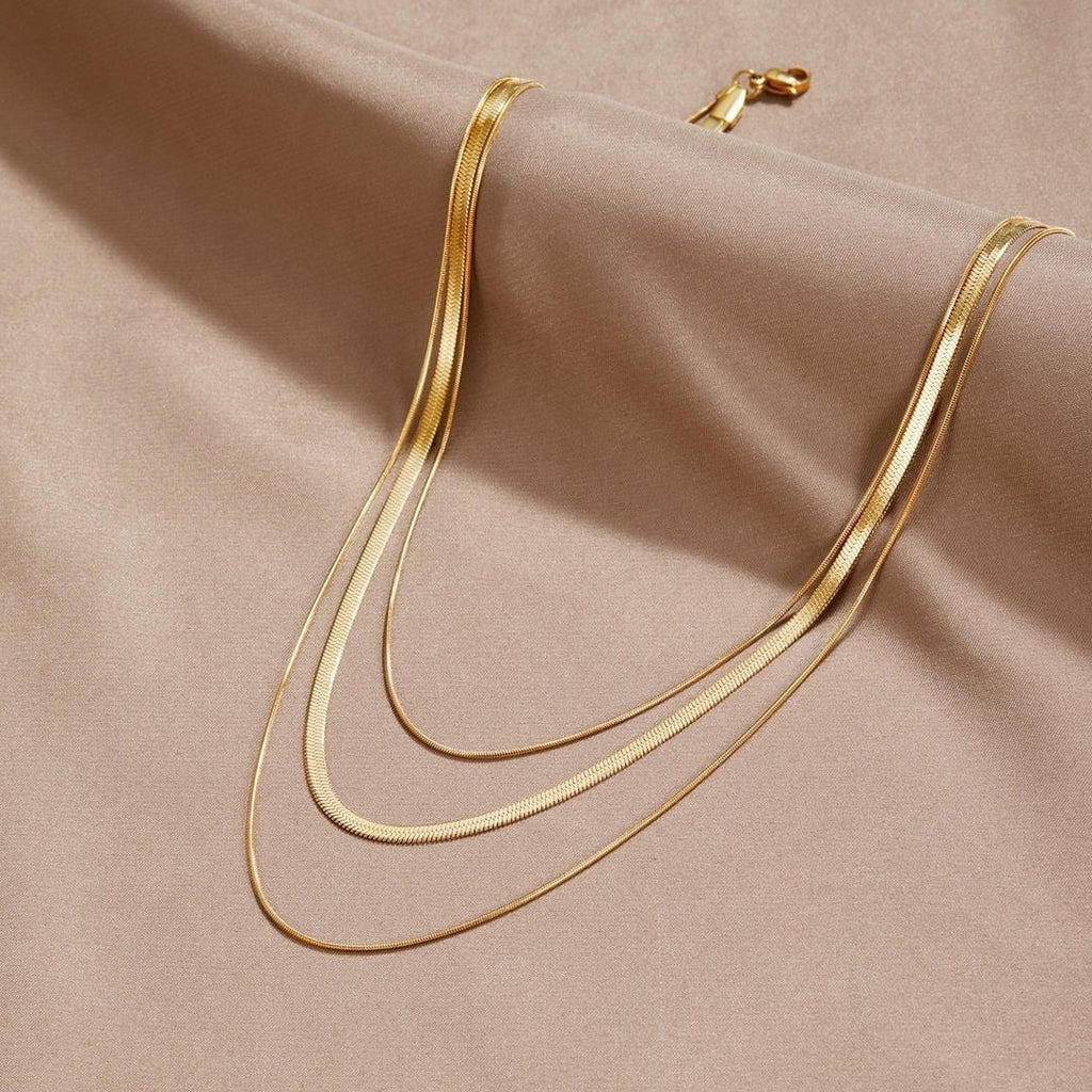 Esmée | Mehrschichtiges Goldcollier
