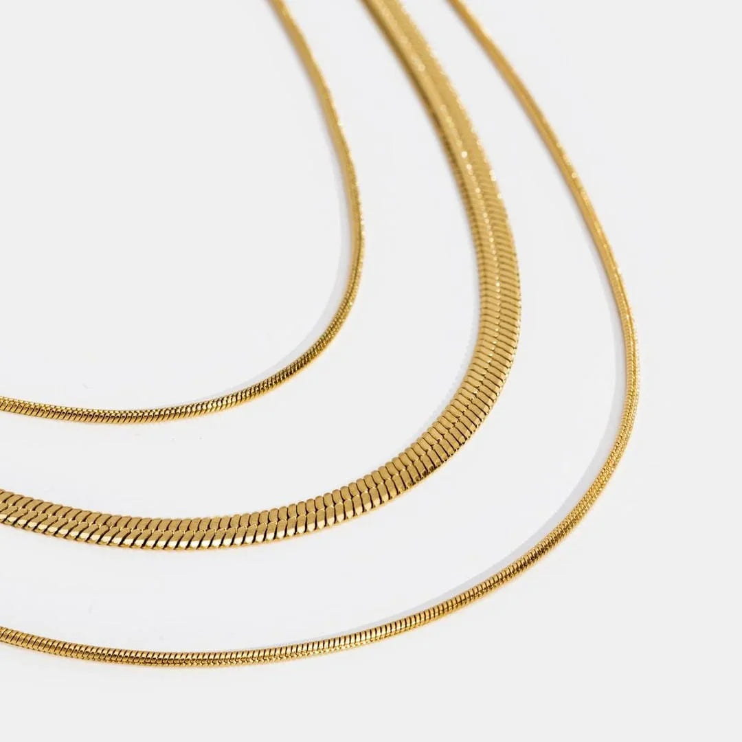 Esmée | Mehrschichtiges Goldcollier